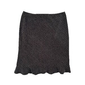 Gap Skirt Womens 10 Gray Tulip Hem Workwear Career Office 2003 Y2K Minimalist